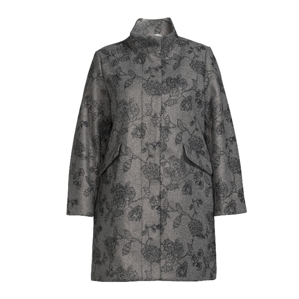 NWOT Funnel Neck Zip-Up Coat with Pockets